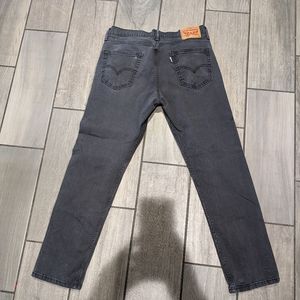 Black stone wash Levi's 502 34/32 jeans